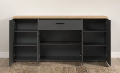 Sideboard Baggio | Anthrazit / Coast Evoke Oak
