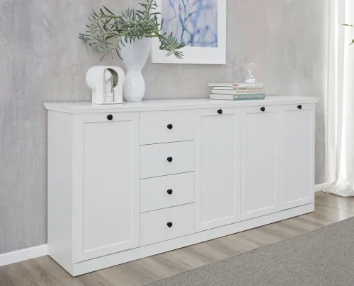 Sideboard Kommode Baxter 195 cm | Landhausstil | weiß