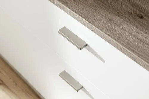 Sideboard Santerno | Soft white / Viking Oak | ohne Beleuchtung