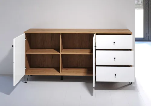 Sideboard Touch groß | Artisan Eiche / weiß