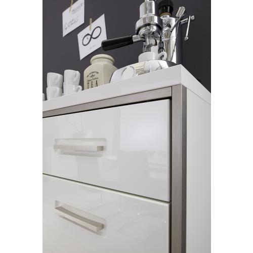 Sideboard Trento | weiß Hochglanz