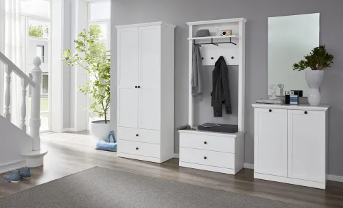 Sitzbank Baxter | Landhausstil | weiß
