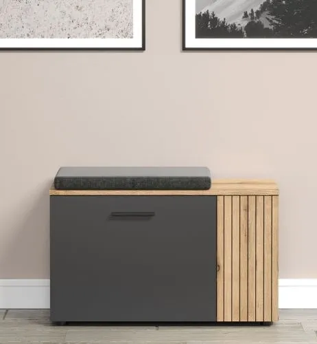 Sitzbank Esteban | Anthrazit / Coast Evoke Oak