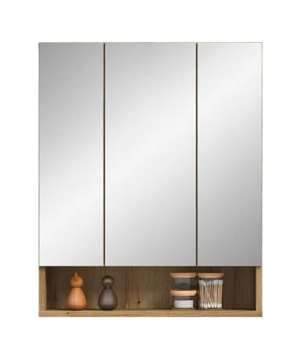 Spiegelschrank Aqua | mit offenem Fach | Evoke Oak