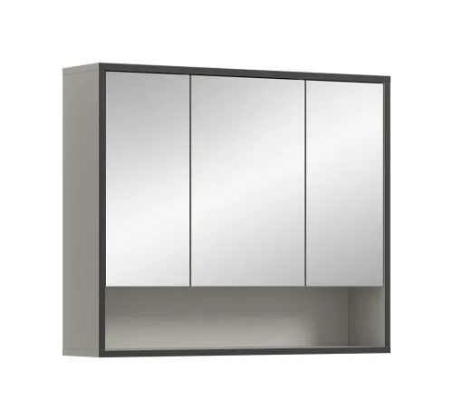 Spiegelschrank Bagno | mit offenem Fach| Kaschmir