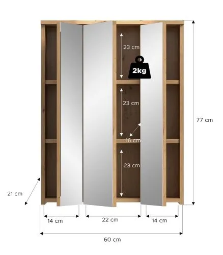 Spiegelschrank Blake | Artisan Eiche