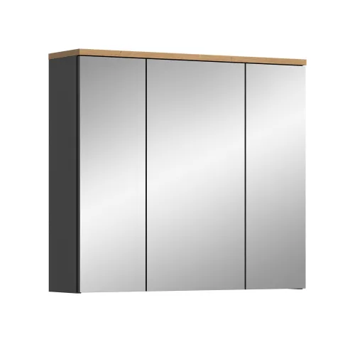Spiegelschrank Canu | Artisan Eiche / Basalt grau | optional Beleuchtung