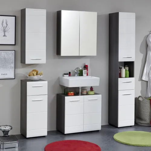 Spiegelschrank Line | Sardegna Rauchsilber