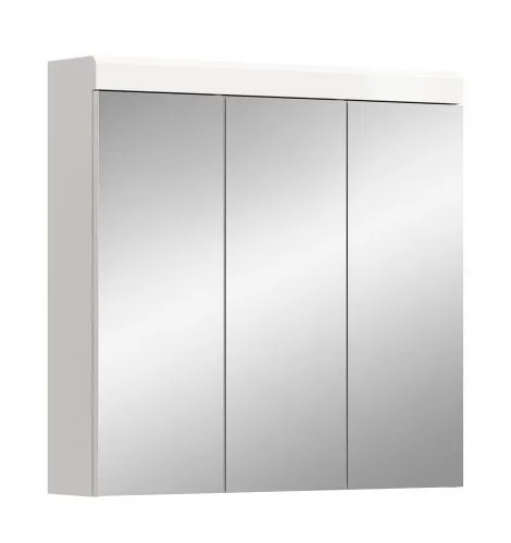 Spiegelschrank Scout breit | weiß Hochglanz / weiß