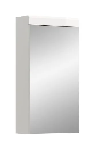 Spiegelschrank Scout | weiß Hochglanz / weiß