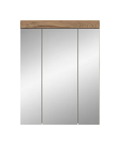Spiegelschrank Wave | Nox Oak | ohne Aufsatzleuchte
