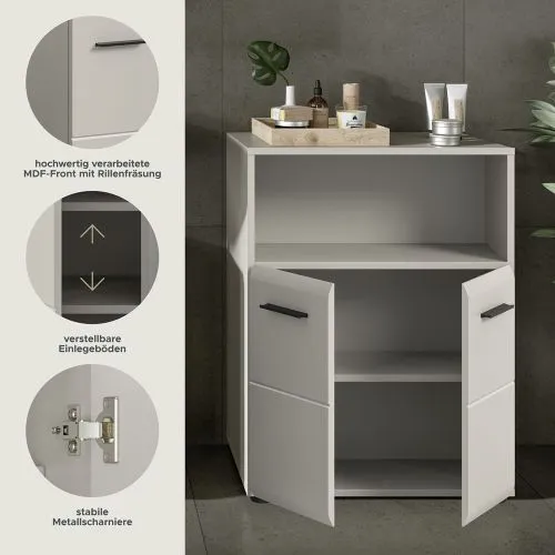 Standschrank breit Ice | Kaschmir