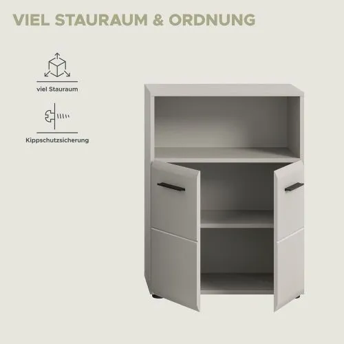 Standschrank breit Ice | Kaschmir