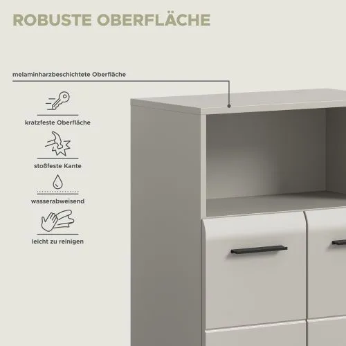 Standschrank breit Ice | Kaschmir