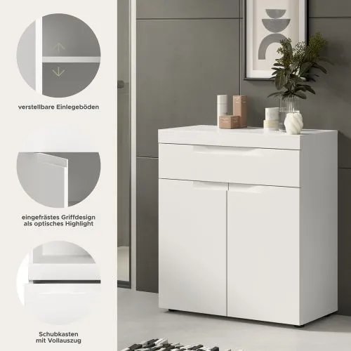 Standschrank breit Viana | weiß
