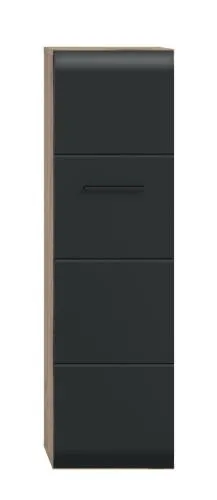Standschrank Hängeschrank Ice | Nox Oak / schwarz matt