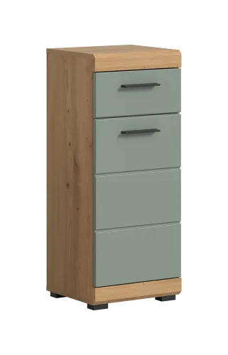 Standschrank Scout | mit Schubkasten | Salbei / Artisan Eiche