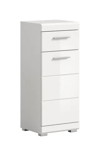 Standschrank Scout | weiß Hochglanz / weiß