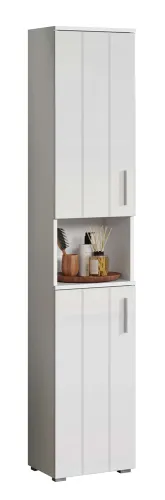 Hochschrank Wons | weiß Hochglanz