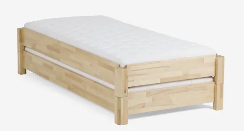 Stapelbett Freesia | 2er Set | Buche massiv | natur geölt | 100x200