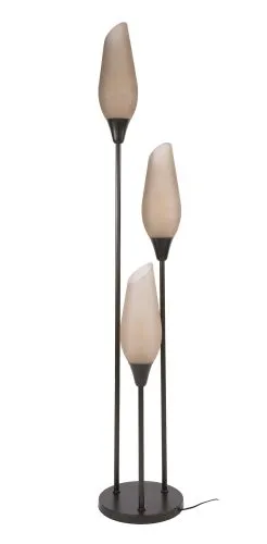 Stehlampe Ambera | 3 Leuchten | Glas | Sienna braun-shaded