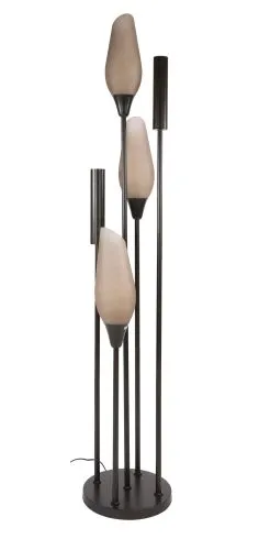 Stehlampe Ambera | 5 Leuchten | Sienna braun-frosted