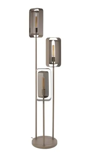 Stehlampe Coust | 3 Leuchten | Metall | beige