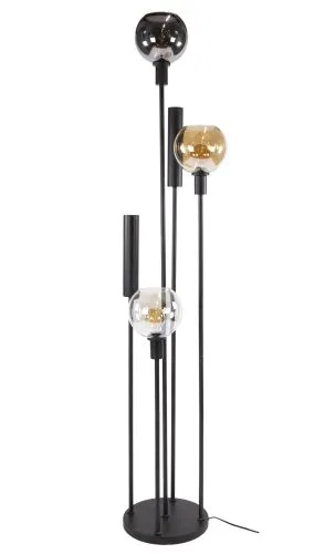 Stehlampe Rafina | 5 Leuchten | Glas / Metall | artic schwarz