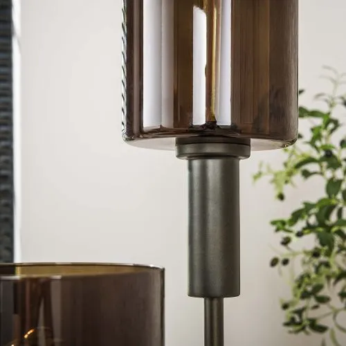 Stehlampe Vika | 3 Leuchten | Glas | Sienna Braun
