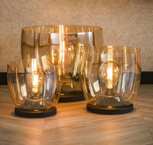 Stehlapme Pad (XL) | Glas & Metall | Amber