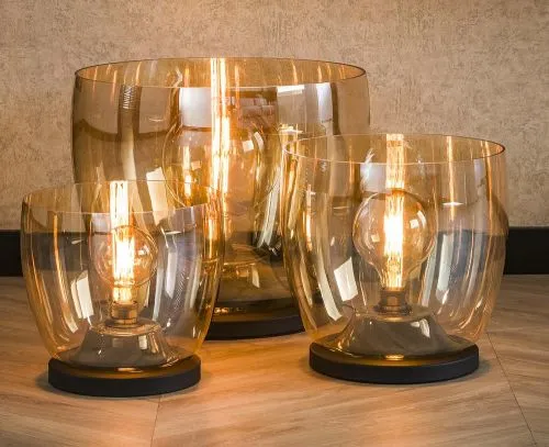 Stehlapme Pad (XXL) | Glas & Metall | Amber