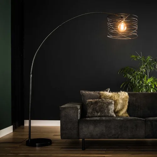 Stehleuchte Elit | Bogen | charcoal