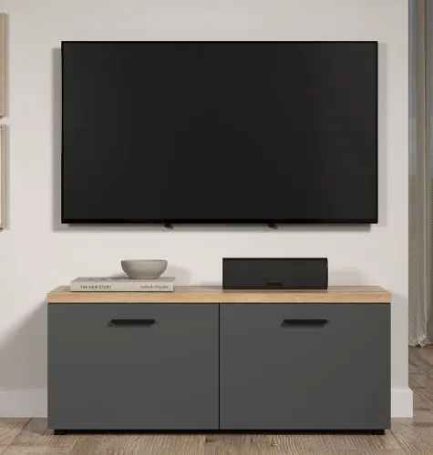 TV-Board Baggio | Anthrazit / Coast Evoke Oak