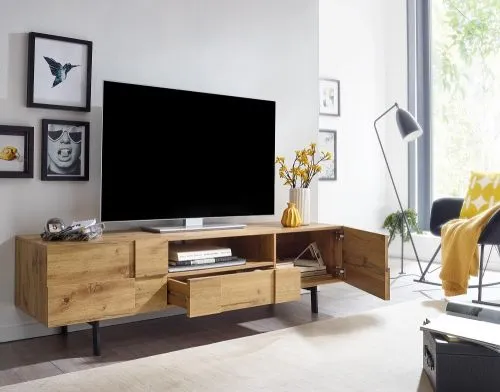 TV-Board Checka 2 | Eiche | braun