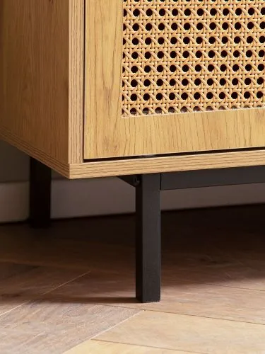 TV-Board French | Geflecht | braun / schwarz