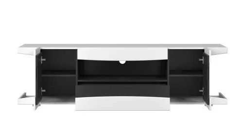 TV-Board Level Up, schwarz / weiß – Ansicht 3