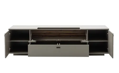 TV-Board Lüttich | Basalt / Wotan Eiche | optional LED Beleuchtung
