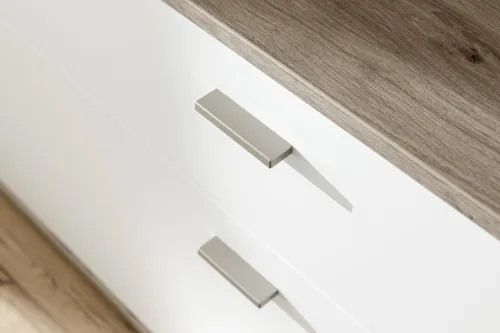TV-Board Santerno | Soft white / Viking Oak | ohne Beleuchtung