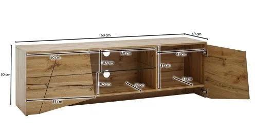 TV-Board Sketch 1 | braun / schwarz