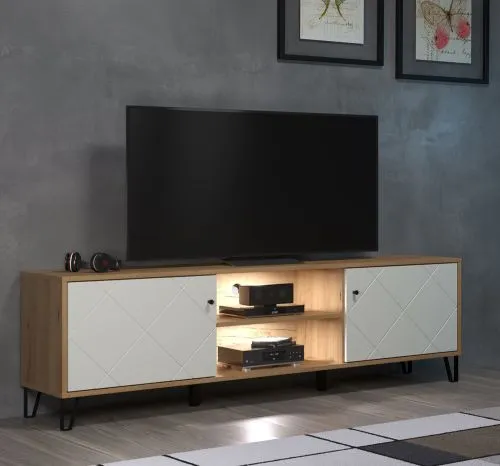 TV-Board Touch 1 | Artisan Eiche / weiß