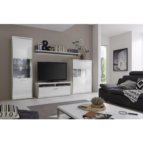 TV-Lowboard Trento 2 | weiß Hochglanz