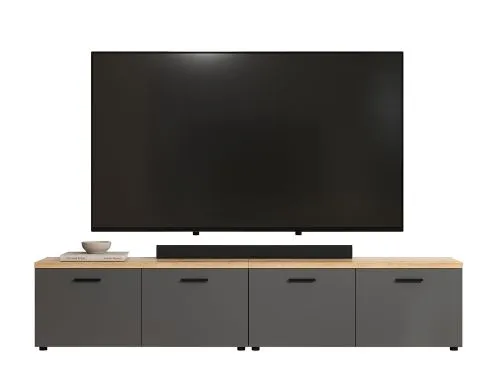 TV-Möbel Baggio | Anthrazit / Coast Evoke Oak | 2-teilig