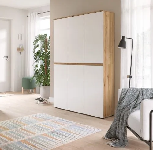 Universalschrank Scarpa | 105 x 175cm | weiß / Evoke Eiche