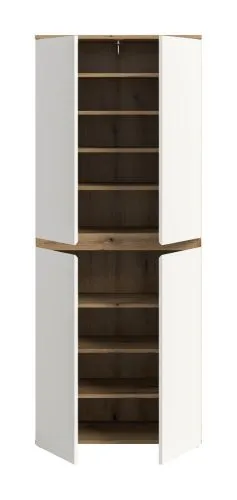 Universalschrank Scarpa | 70 x 175cm | weiß / Evoke Eiche