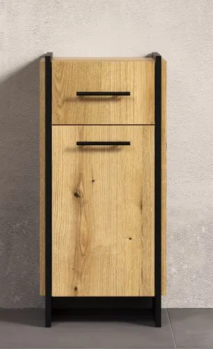 Unterschrank Safiya | Evoke Eiche / Schwarz