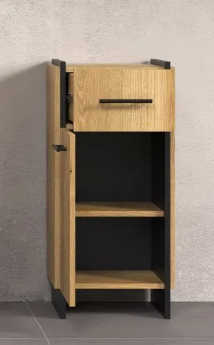 Unterschrank Safiya | Evoke Eiche / Schwarz
