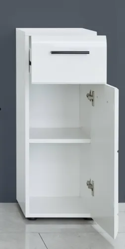 Unterschrank Skin | weiß Hochglanz