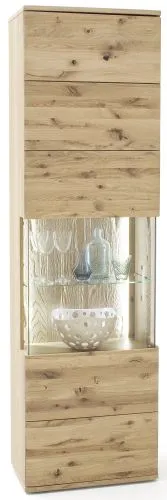 Vitrine 1 Santori | Eiche Bianco | ohne Beleuchtung
