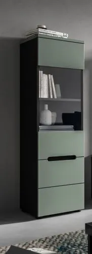 Vitrine Canu | Smoke Green / Basalt Grau