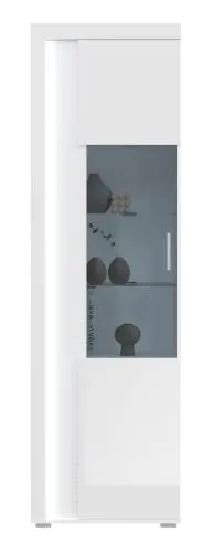 Vitrine Skylight | weiß Hochglanz | inkl. Frontbeleuchtung